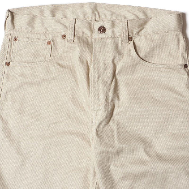 1096 PIQUE PANTS - IVORY