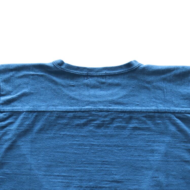 SS69656 H.M.A SLUB YARN FOOTBALL TEE - NAVY