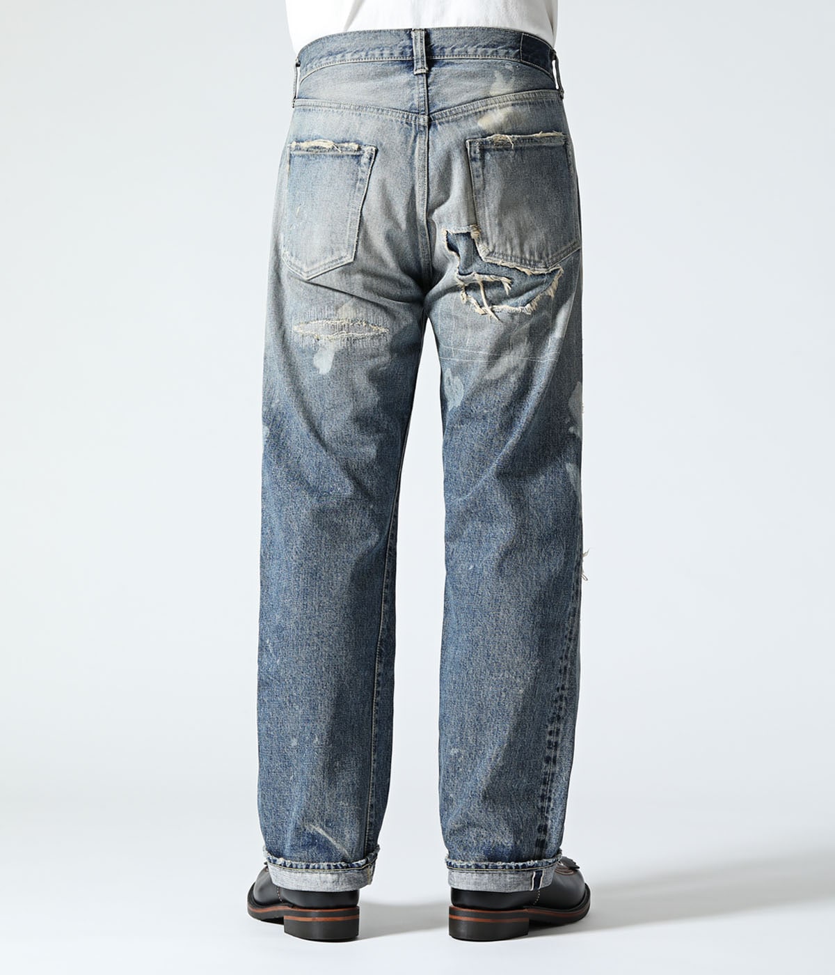 SC41947SR 14.25oz. DENIM 1947 REMAKE AGED MODEL (REGULAR STRAIGHT) - INDIGO