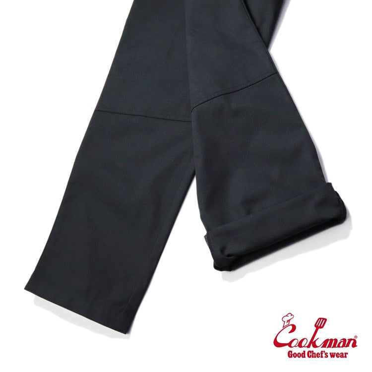 CHEF PANTS DOUBLE KNEE RIPSTOP - BLACK