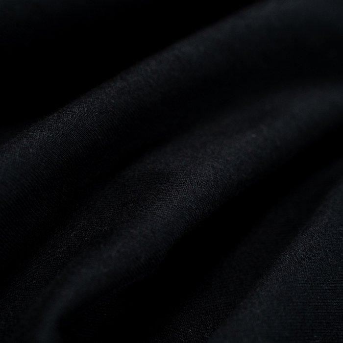 USA Cotton Henley Neck Short-Sleeve T-Shirt - BLACK