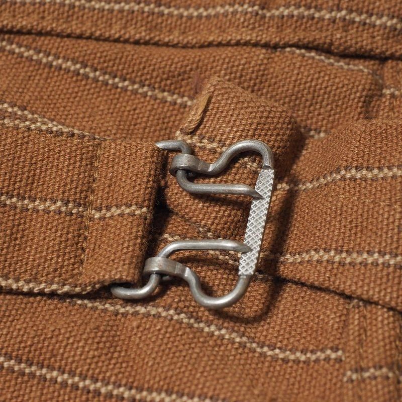 1229 1900 4-POCKET HEAVY LEATHER BOUND OVERALL DUCK STRIPE - DUCK STRIPE
