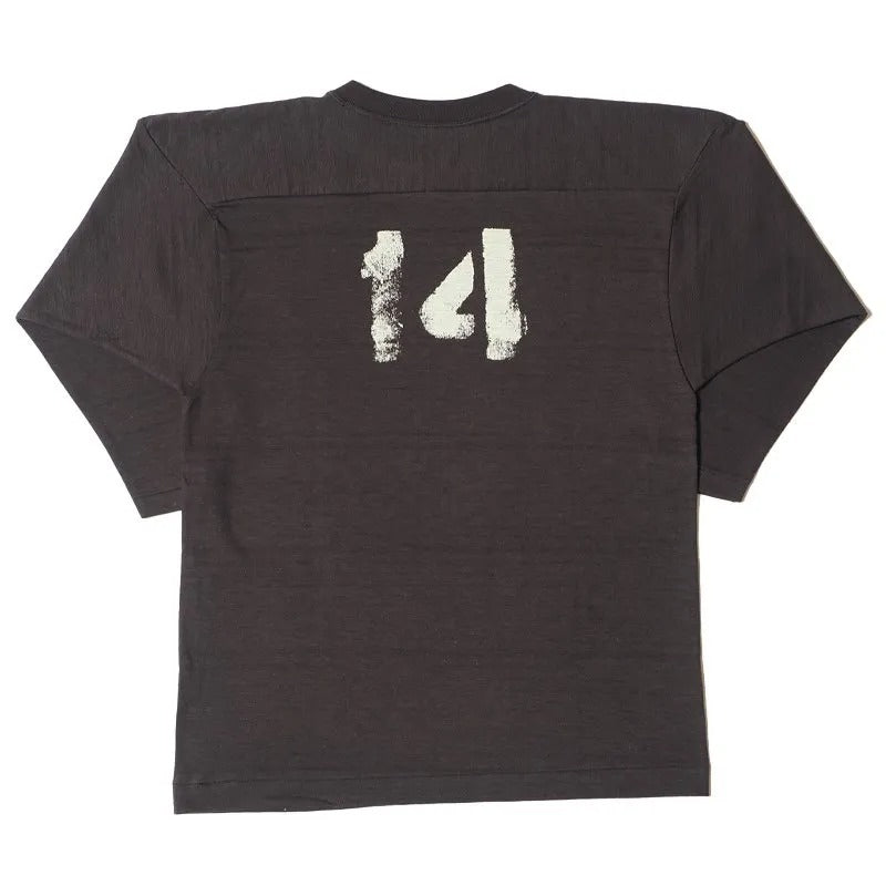 4063 3/4 Sleeve Football Tee GONZAGA HI - BLACK
