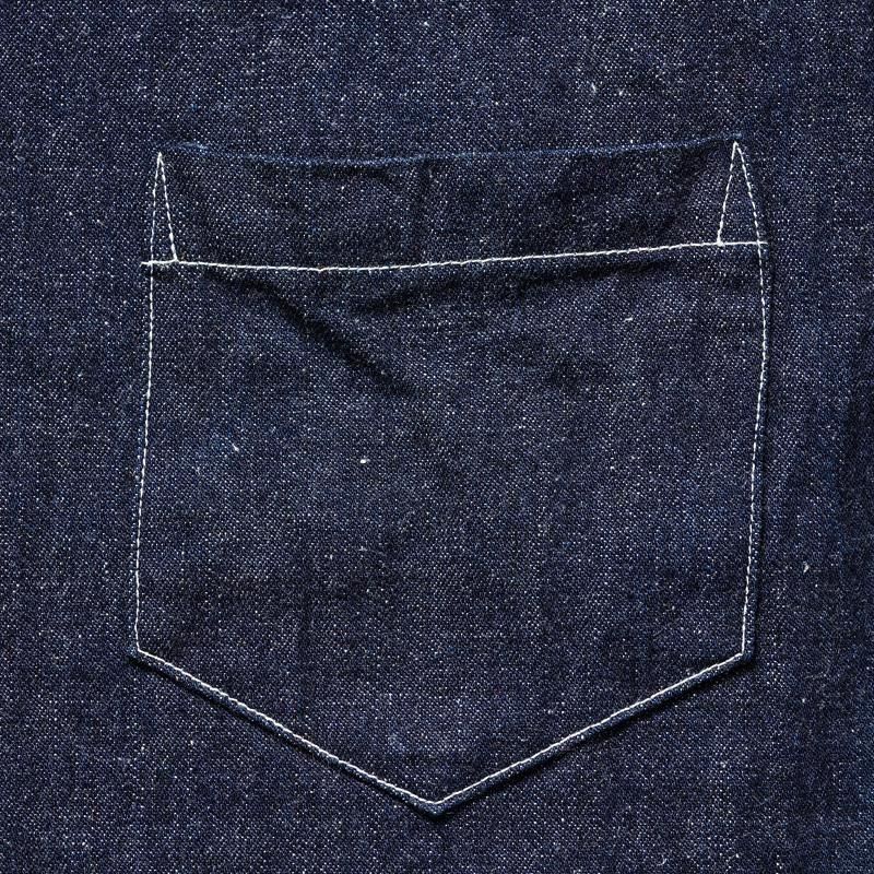 3063 1930'S WPA ONE POCKET PULLOVER SHIRT - INDIGO