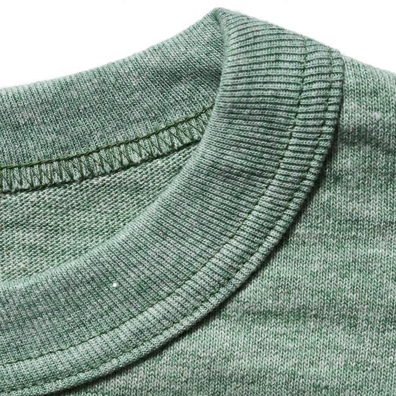 4096 88/12 HEATHER CREW NECK T SIERRA - GREEN