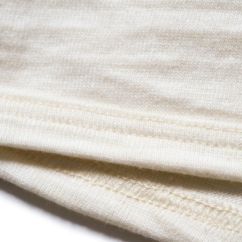 4800 3/4 SLEEVE BASEBALL TEE HAMILION - CREAM/BORDEAUX