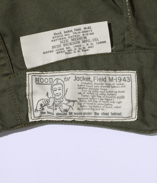 BR15410 Type M-1943 “BUZZ RICKSON MFG. CO.” - OLIVE