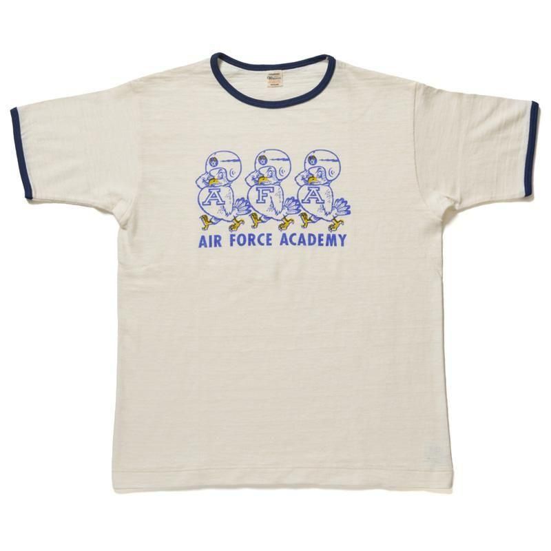 4059 RINGER TEE AFA - CREAM/NAVY