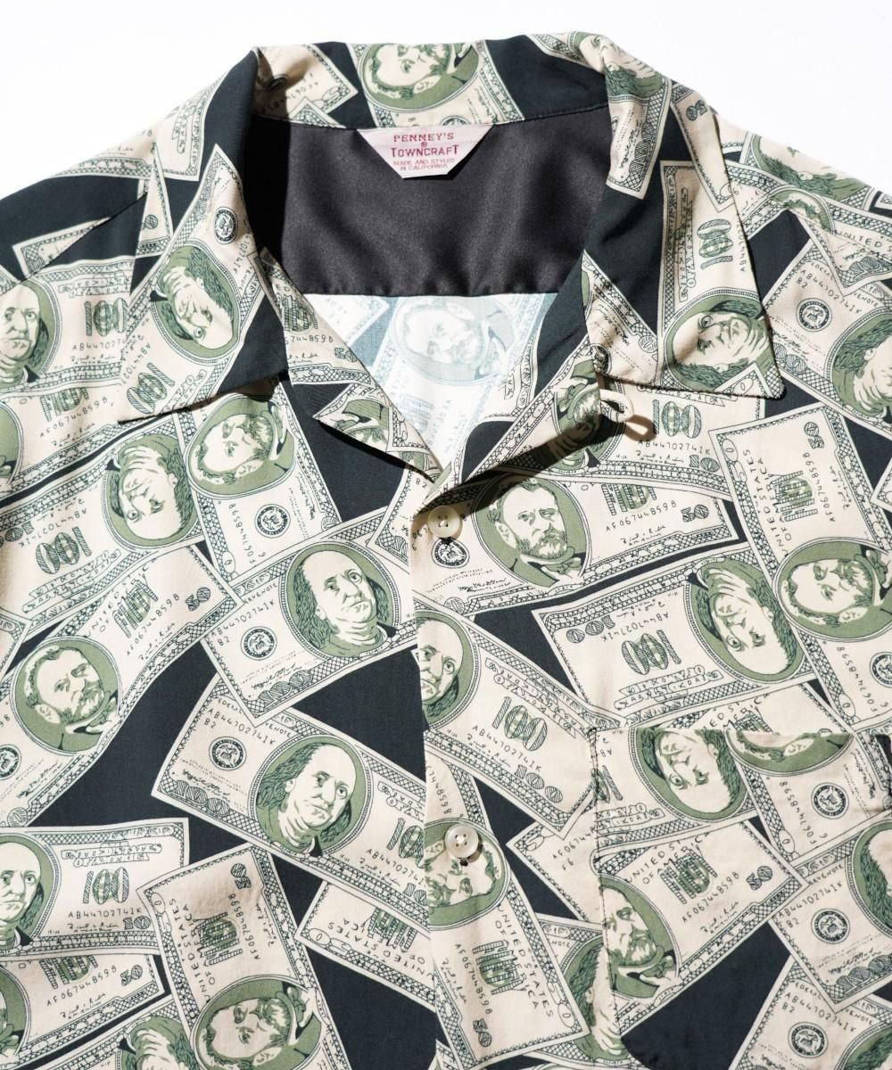 PRINTED LOOP COLLAR SS SHIRT - MONEY
