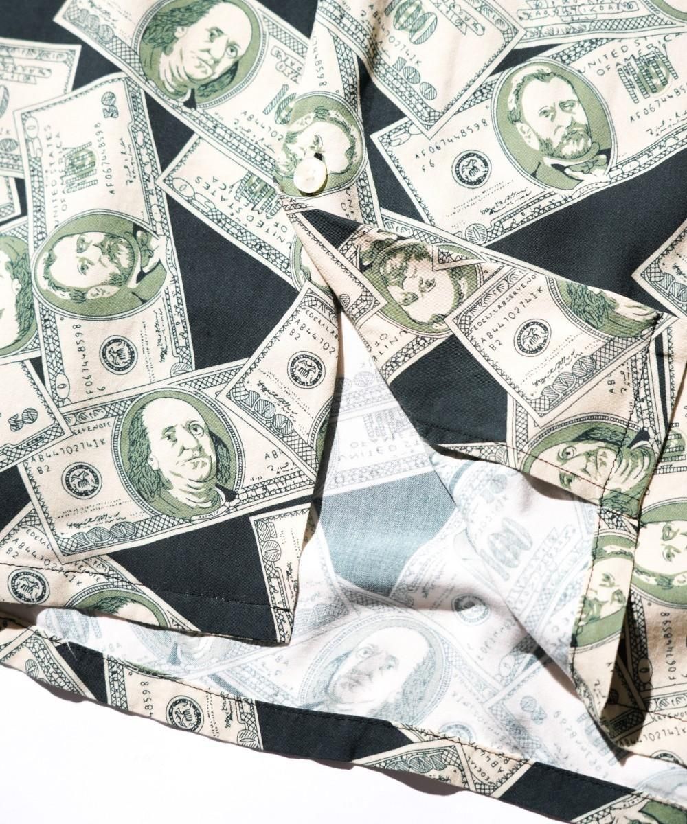 PRINTED LOOP COLLAR SS SHIRT - MONEY
