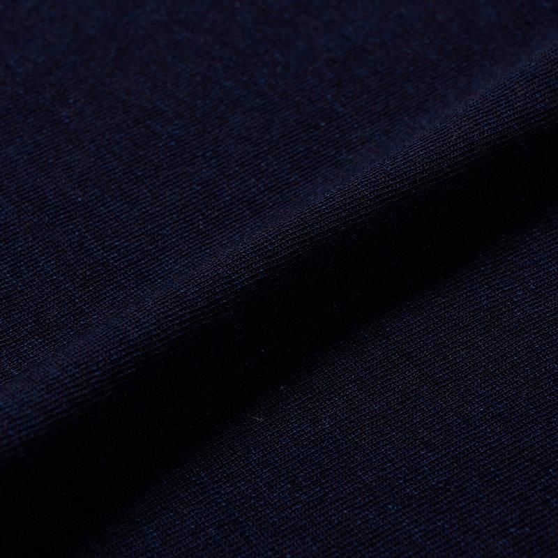 Henley Neck Short-Sleeve T-Shirt - INDIGO