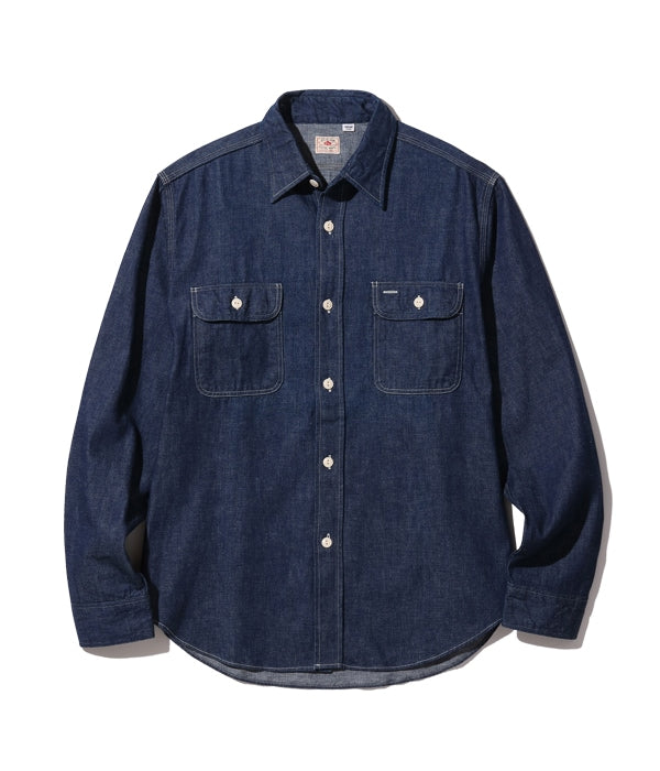 SC27852 BLUE DENIM WORK SHIRT - INDIGO