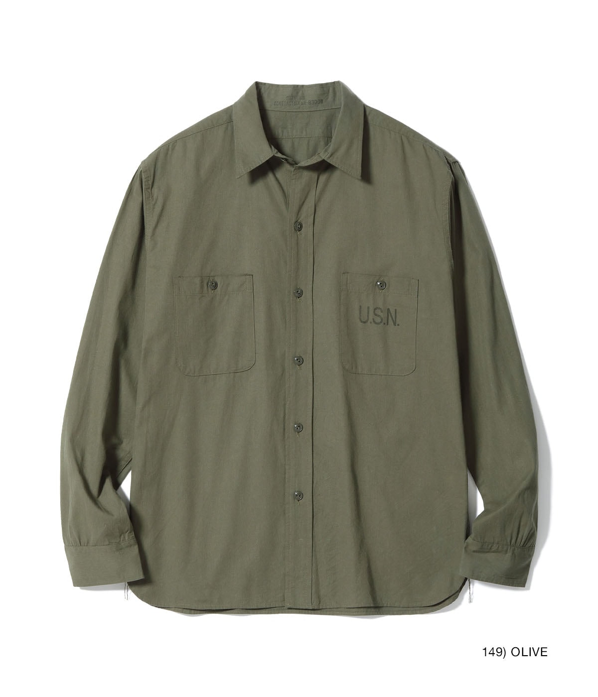 BR29659 UTILITY SHIRTS N-3 “CONTRACT NTsx-83000” (LONG SLEEVE) - OLIVE