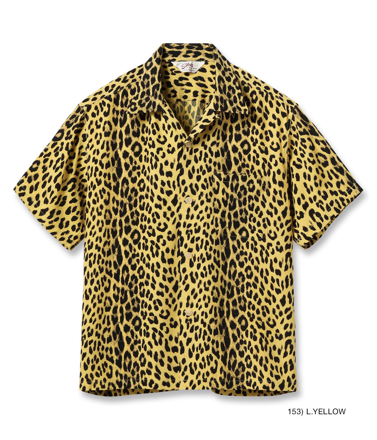 SH39490 HIGH DENSITY RAYON OPEN SHIRT “LEOPARD” - BEIGE