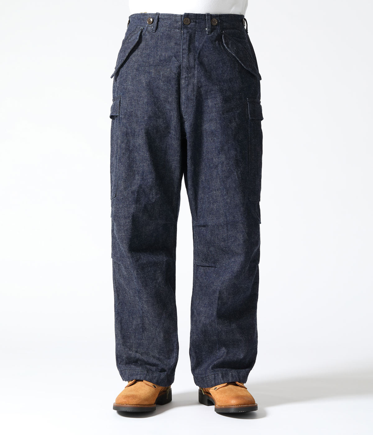 BR42586 TROUSERS SHELL FIELD Type M-51 “DENIM CIVILIAN MODEL” - INDIGO