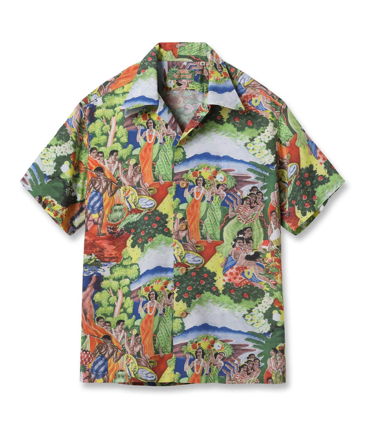 SS39678 SUN SURF SPECIAL EDITION “ORIGINAL MATSON MENU DESIGN by EUGENE SAVAGE” (SHORT SLEEVE) - GREEN