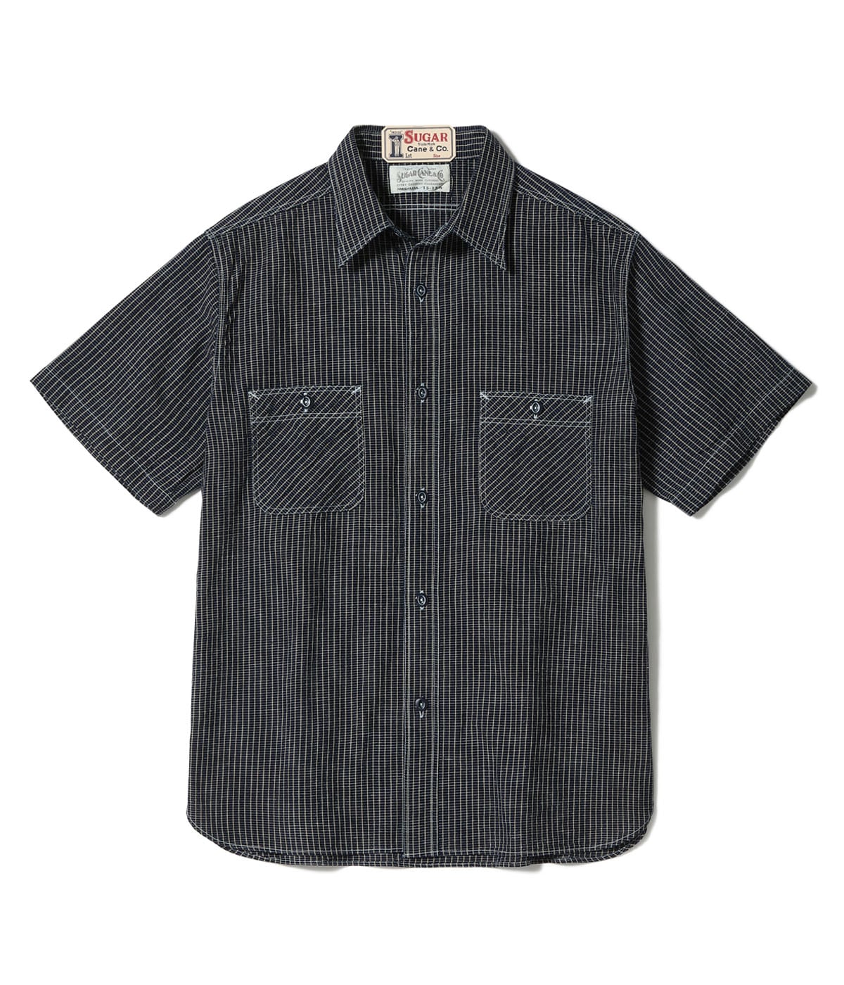 SC39734 FICTION ROMANCE 5.25oz. INDIGO CHECK WORK SHIRT - INDIGO