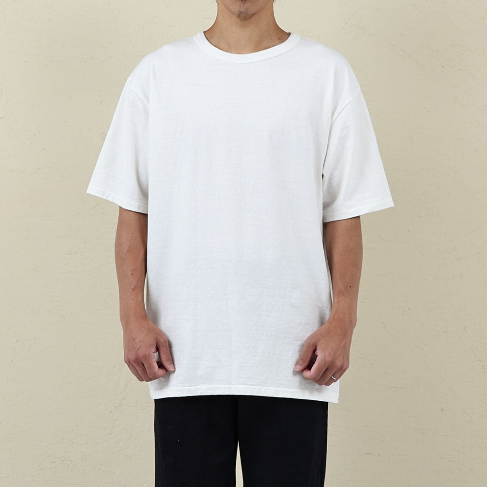 35001 FALLEN COTTON MID WEIGHT S/S TEE - OFF WHITE