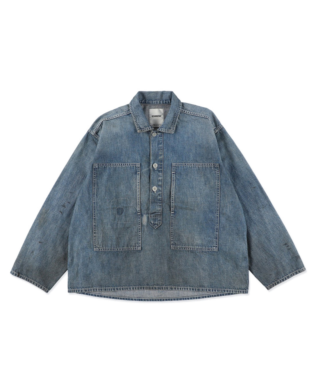 ジャケット・アウター BOWWOW US ARMY M-35 DENIM JACKET AGED US ARMY M-35 DENIM JACKET AGED - AGED INDIGO