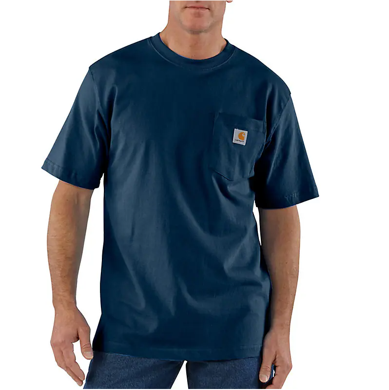 LOOSE FIT HEAVYWEIGHT SHORT-SLEEVE POCKET TEE - NAVY