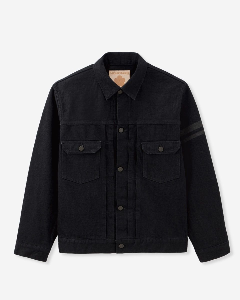 MMGJ11025S #002 CLASSIC DENIM JACKET 15.7oz - BLACK