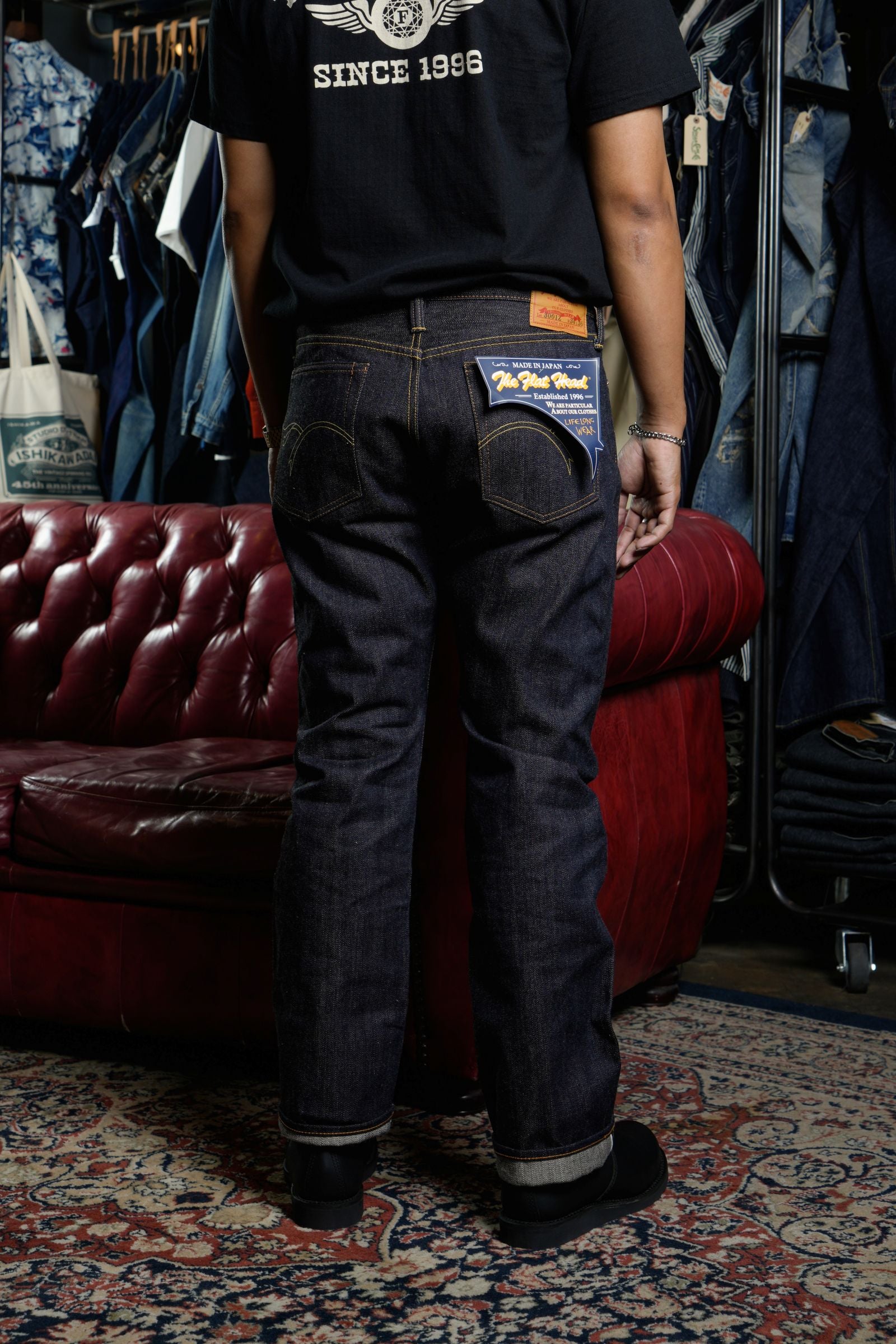 FN-3001Z TIGHT STRAIGHT ZIPPER - INDIGO