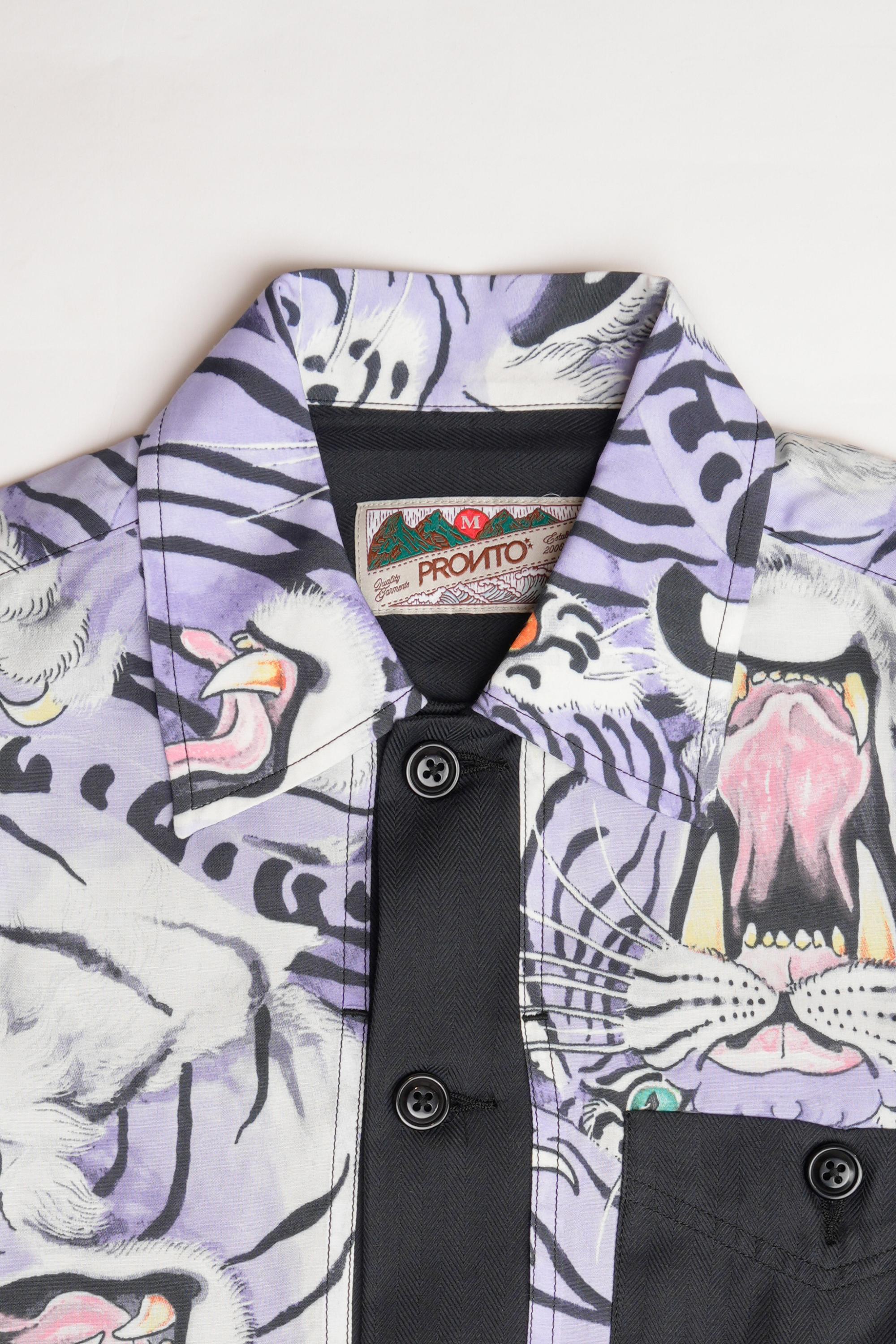 TIGER TROOPER SHIRT - PURPLE