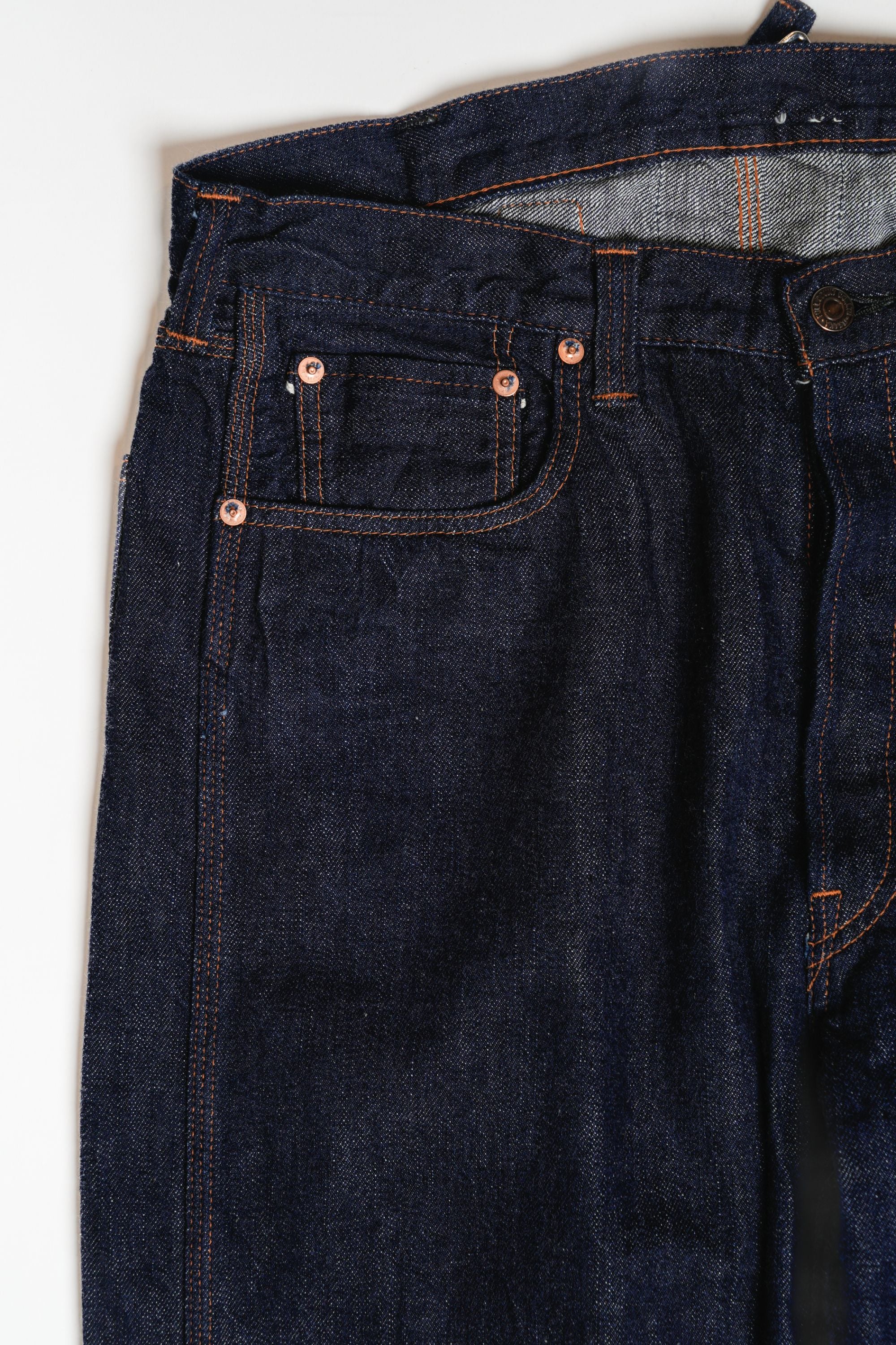 0105PRNT 5P Denim Work Pants(Super Smooth) - INDIGO BLUE