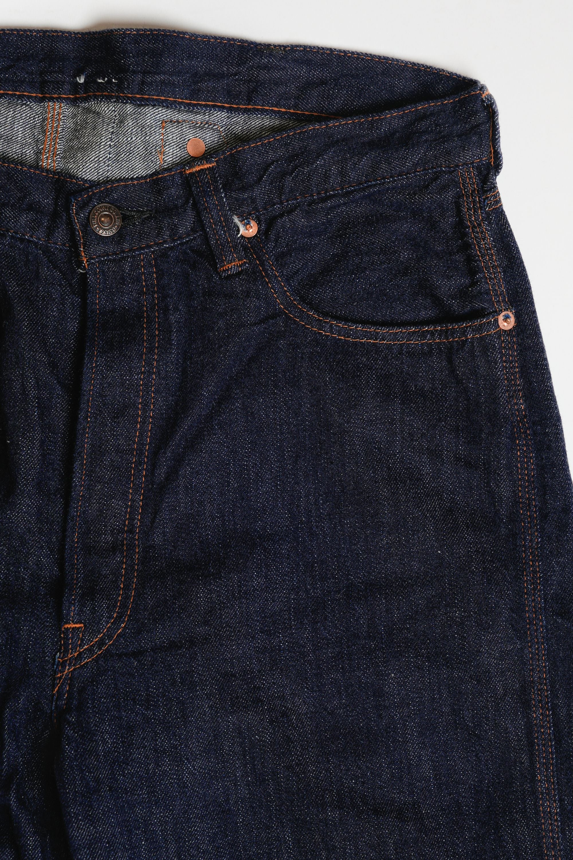 0105PRNT 5P Denim Work Pants(Super Smooth) - INDIGO BLUE