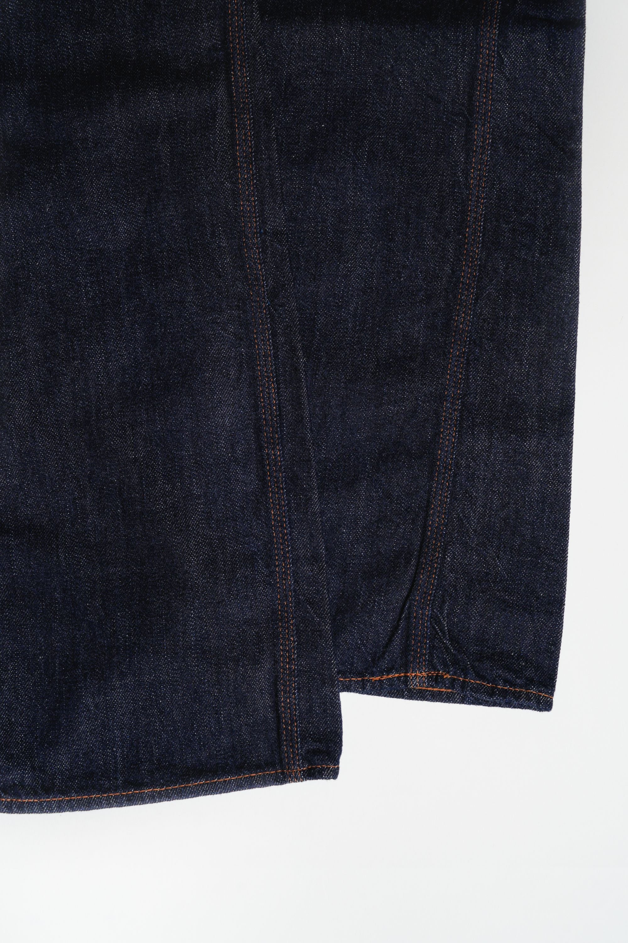 0105PRNT 5P Denim Work Pants(Super Smooth) - INDIGO BLUE