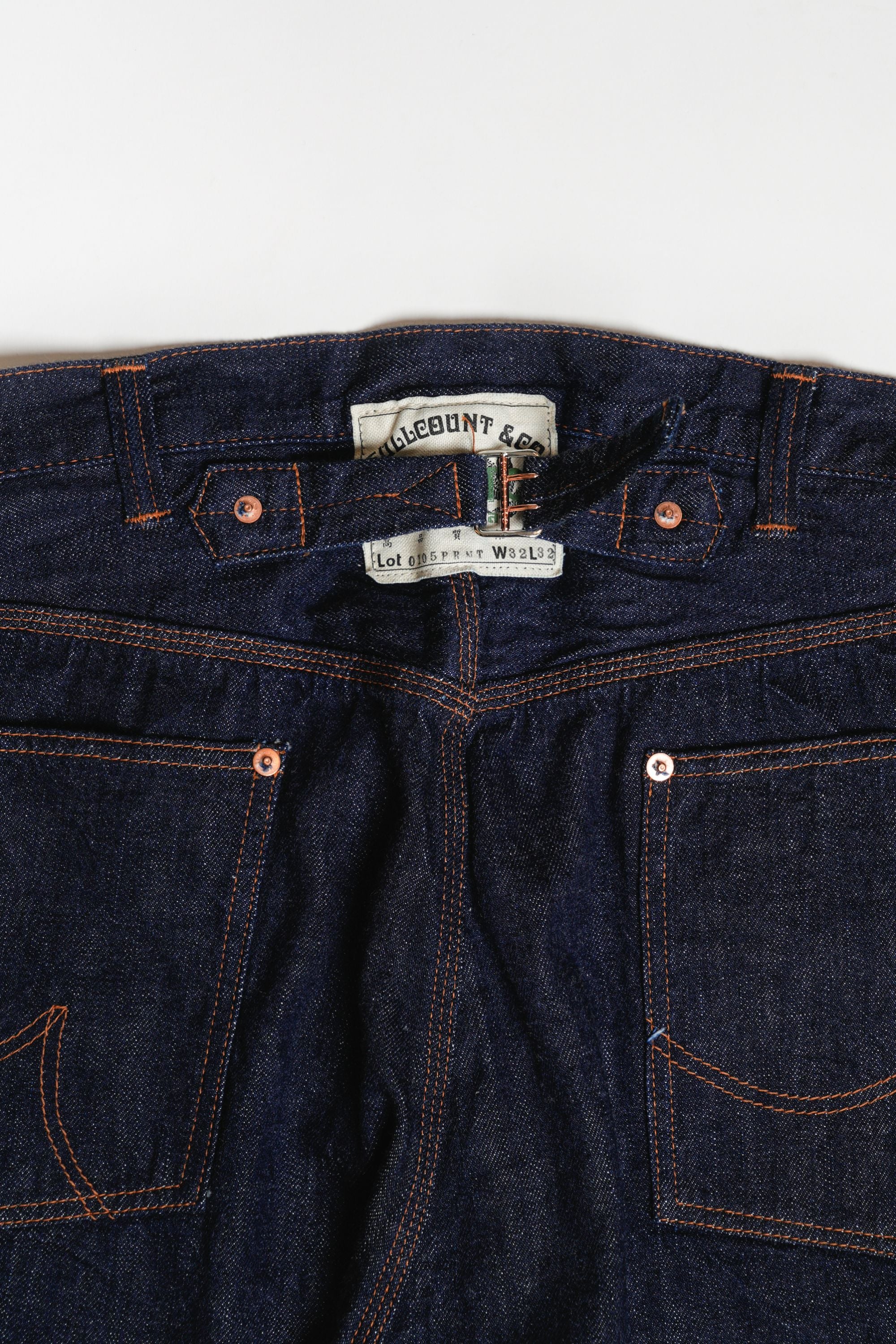 0105PRNT 5P Denim Work Pants(Super Smooth) - INDIGO BLUE