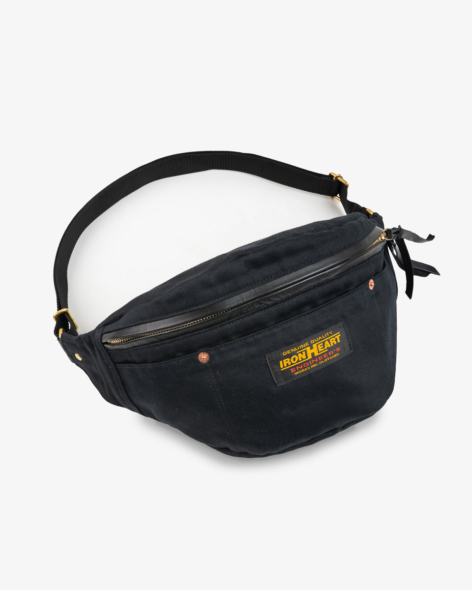 IHE-53-BLK (FW25) WHIPCORD WAIST BAG - BLACK