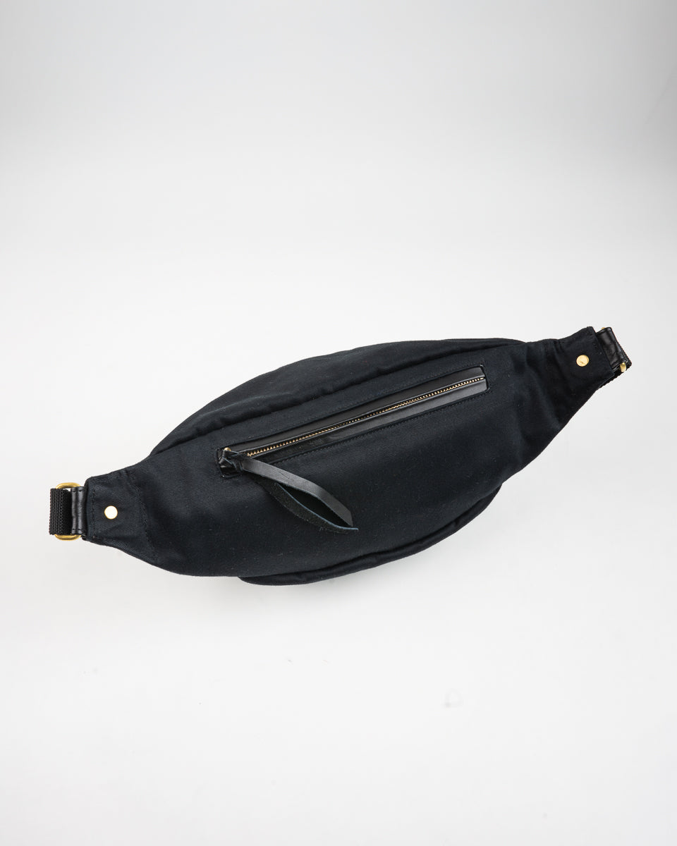 IHE-53-BLK (FW25) WHIPCORD WAIST BAG - BLACK