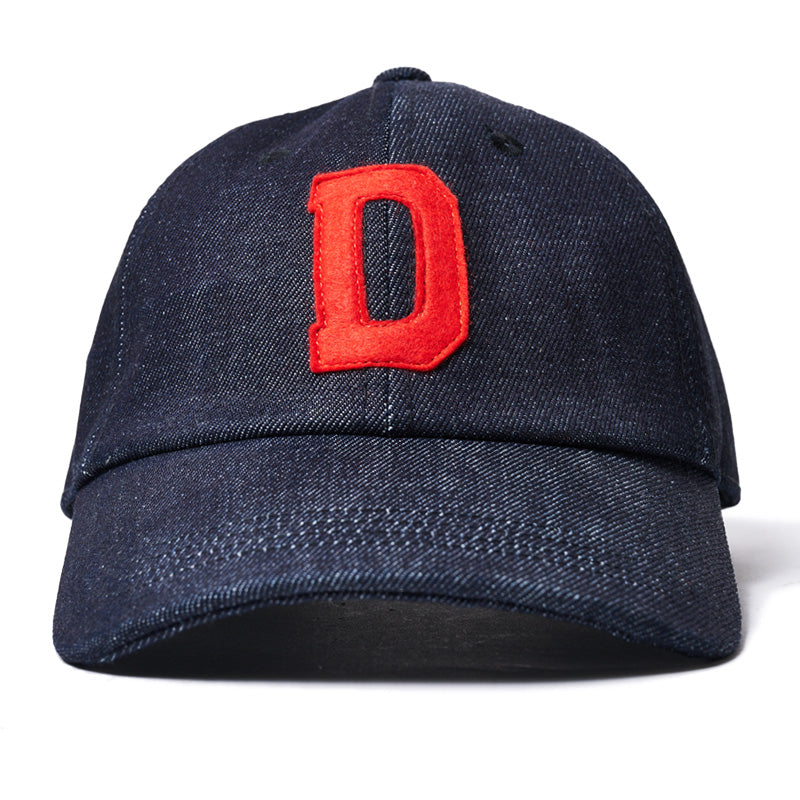 303 BASEBALL CAP WITH "D" - INDIGO/APPLIQUE