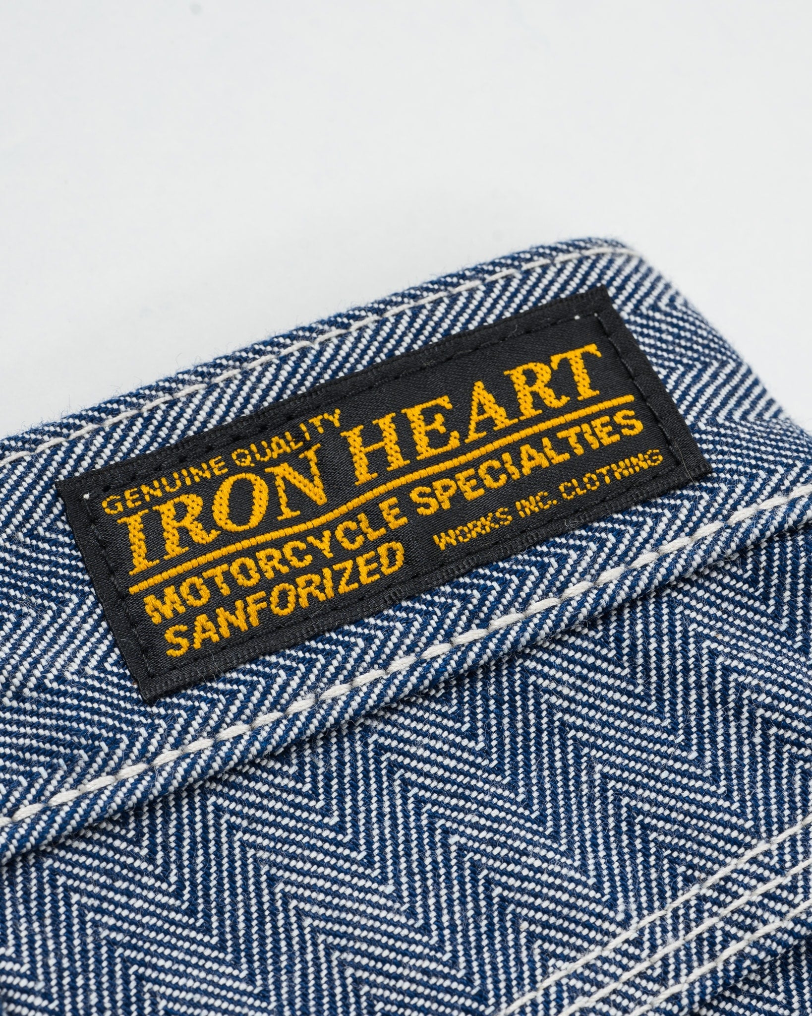 IH-830-IND 10.5oz HERRINGBONE PAINTER’S PANTS - INDIGO