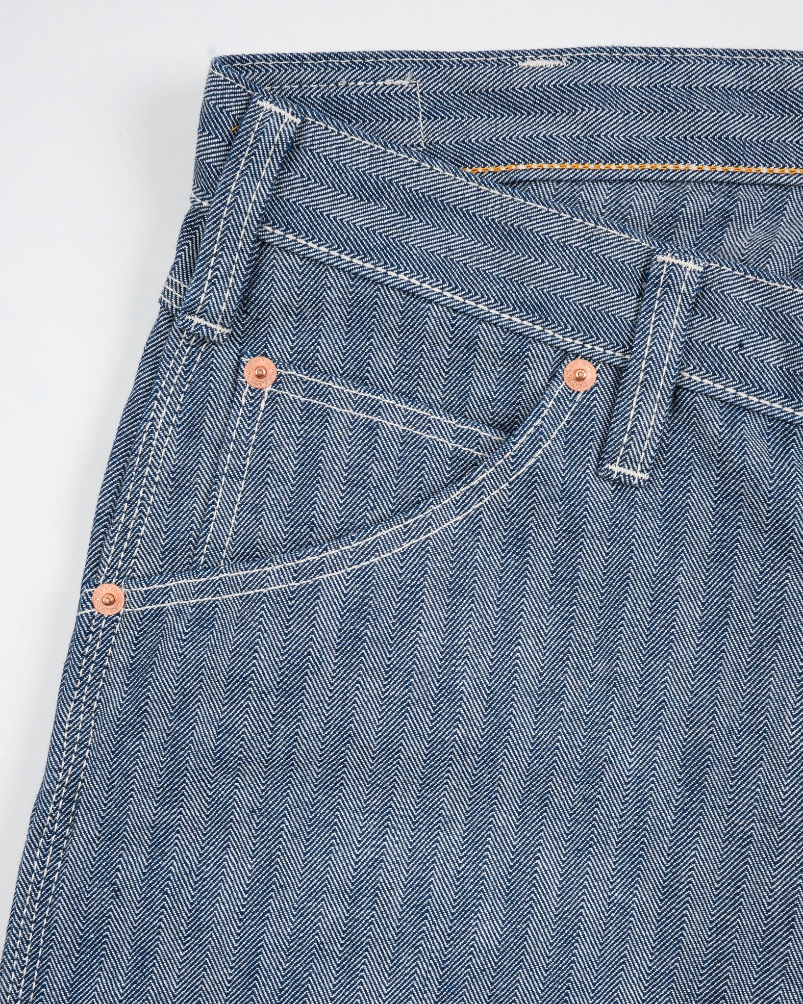 IH-830-IND 10.5oz HERRINGBONE PAINTER’S PANTS - INDIGO