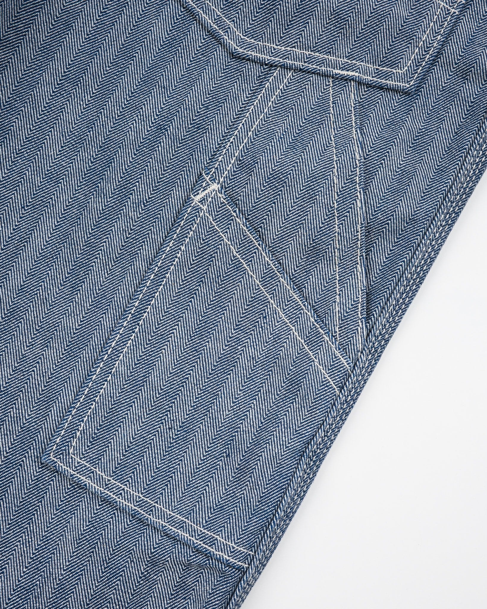 IH-830-IND 10.5oz HERRINGBONE PAINTER’S PANTS - INDIGO