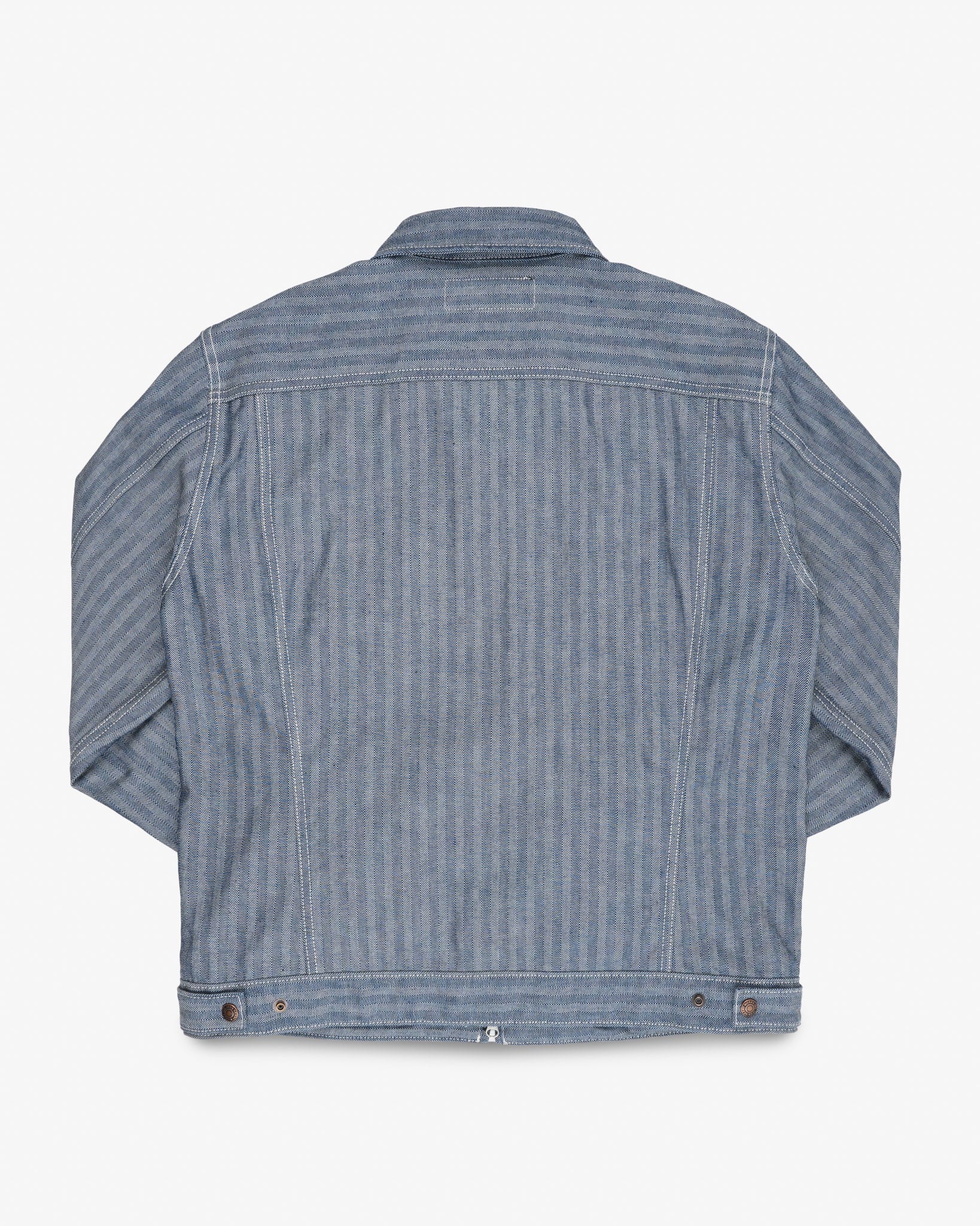 IHJ-164-IND 10.5oz HERRINGBONE WORK JACKET - INDIGO