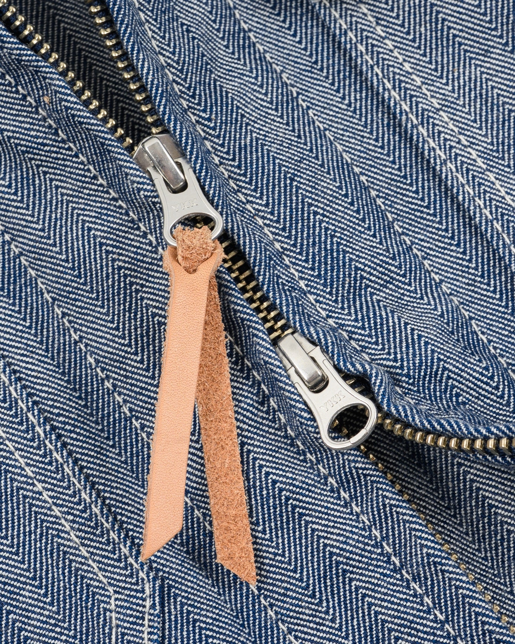 IHJ-164-IND 10.5oz HERRINGBONE WORK JACKET - INDIGO