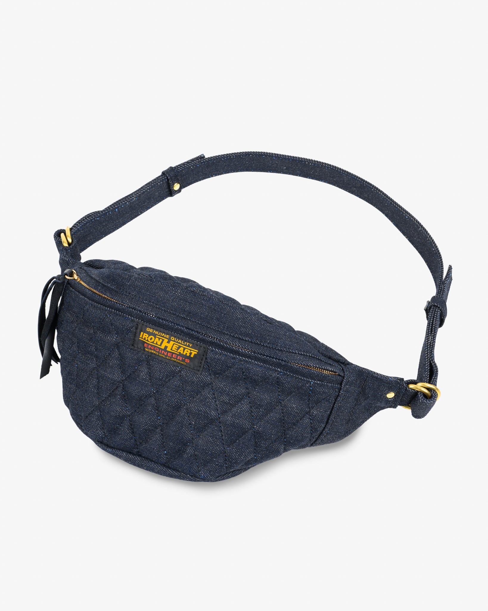 IHE-51-IND 25oz Selvedge Denim Waist Bag - INDIGO