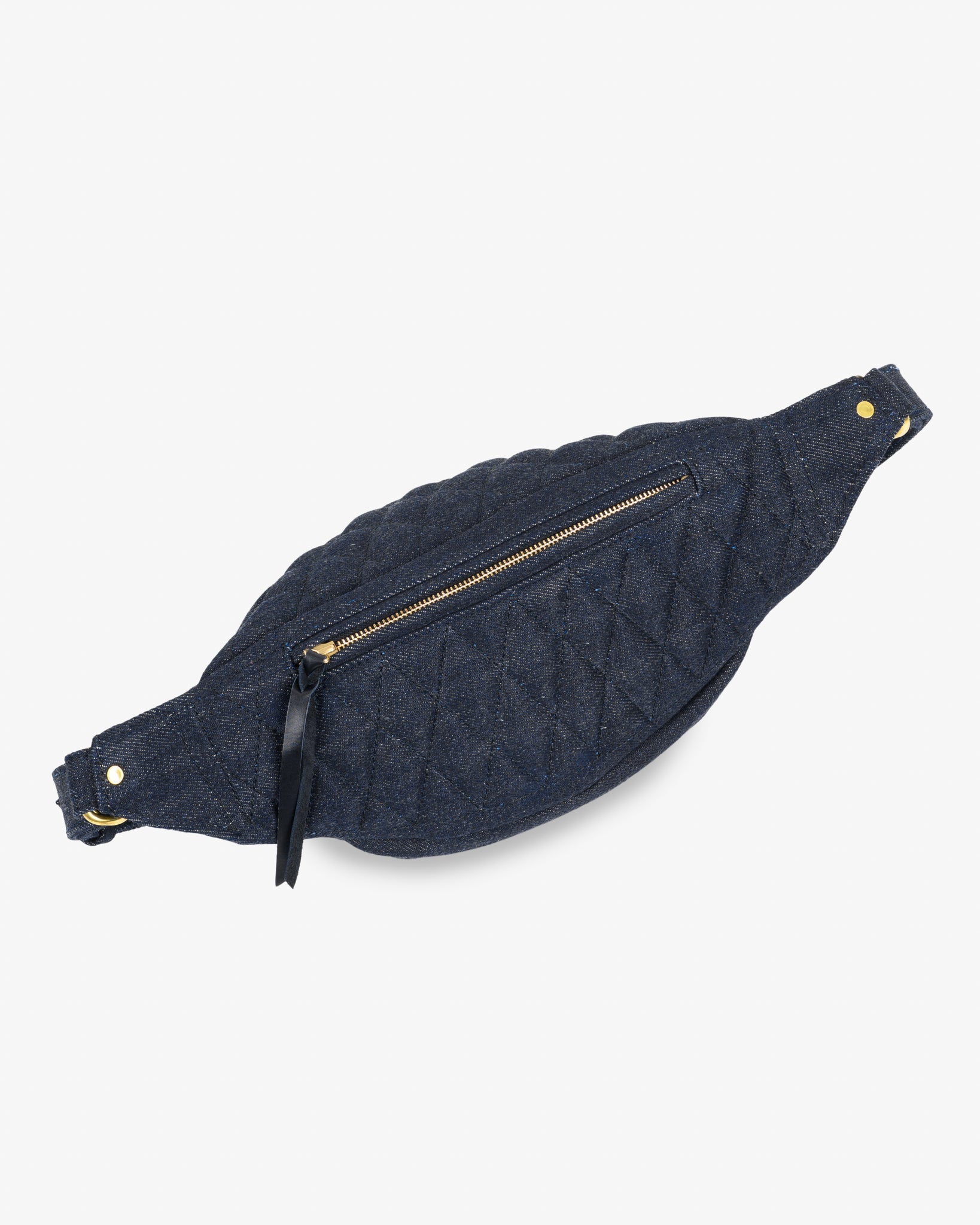 IHE-51-IND 25oz Selvedge Denim Waist Bag - INDIGO