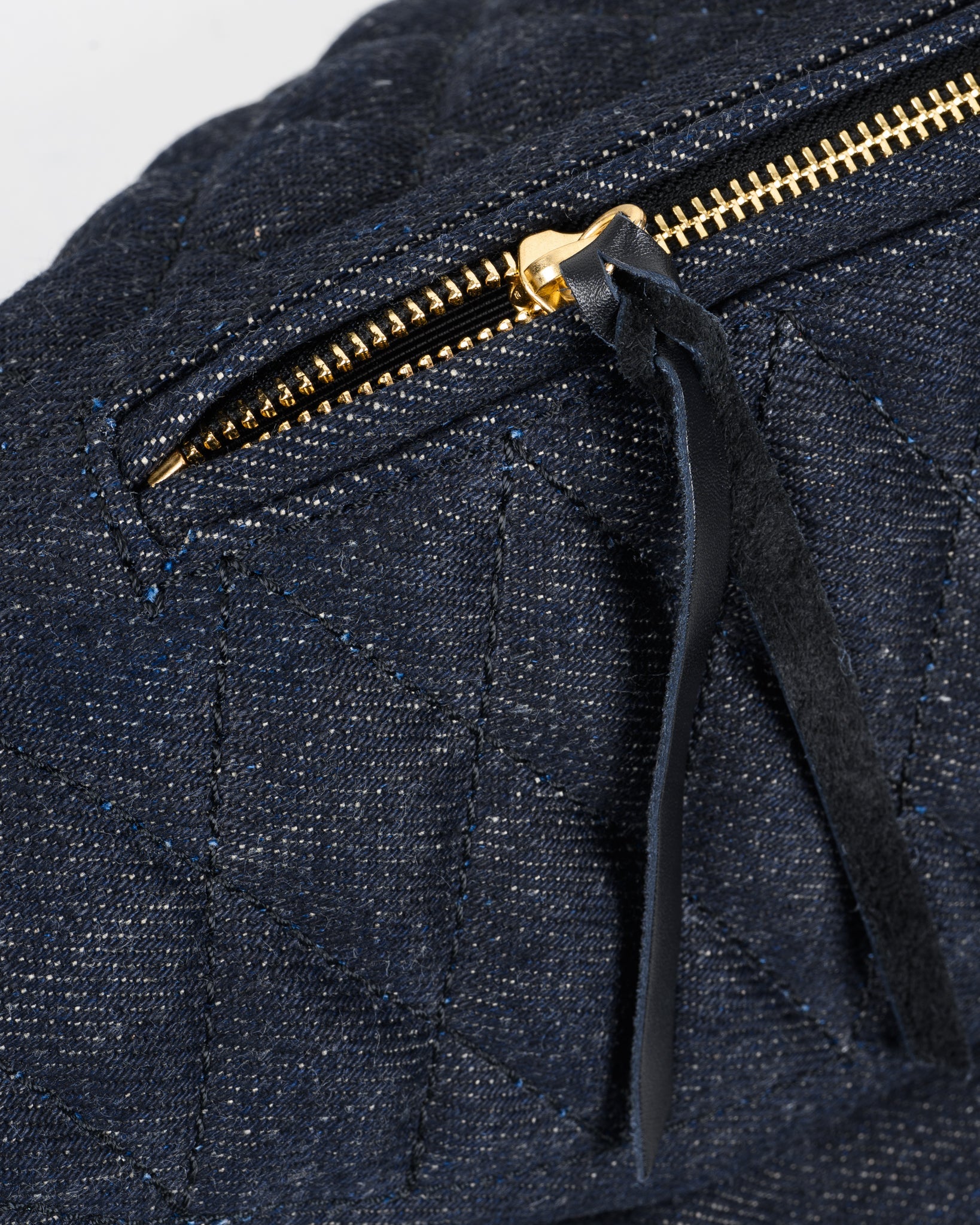 IHE-51-IND 25oz Selvedge Denim Waist Bag - INDIGO