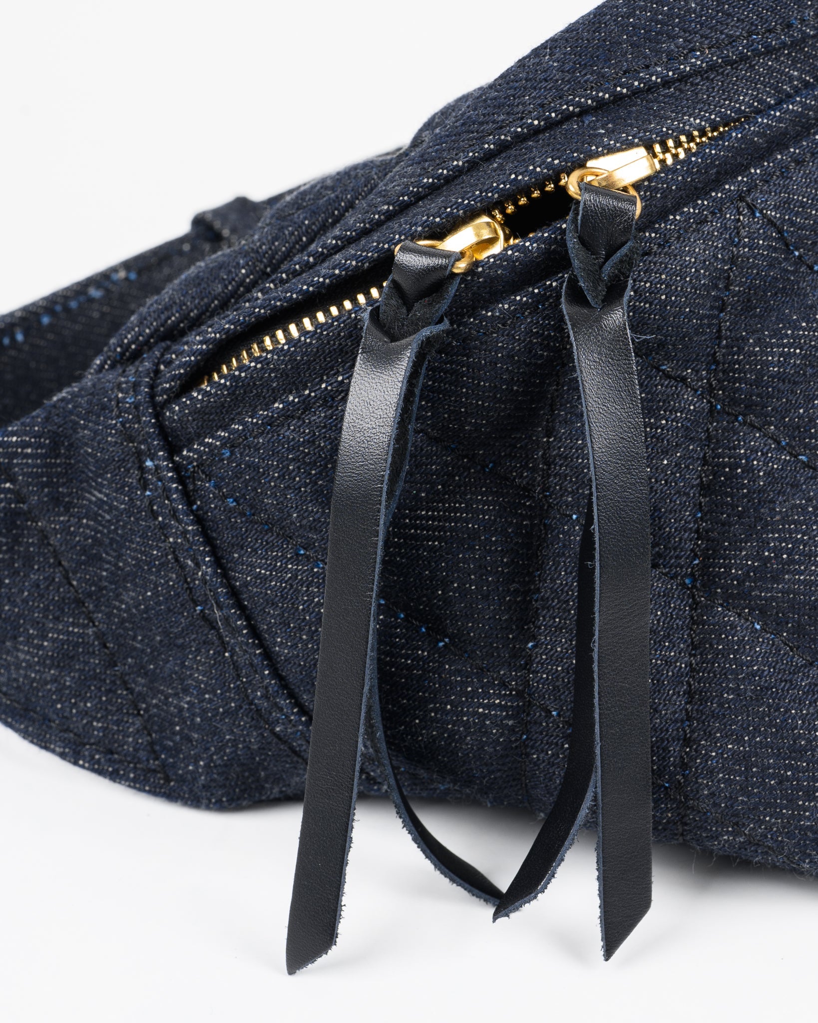 IHE-51-IND 25oz Selvedge Denim Waist Bag - INDIGO