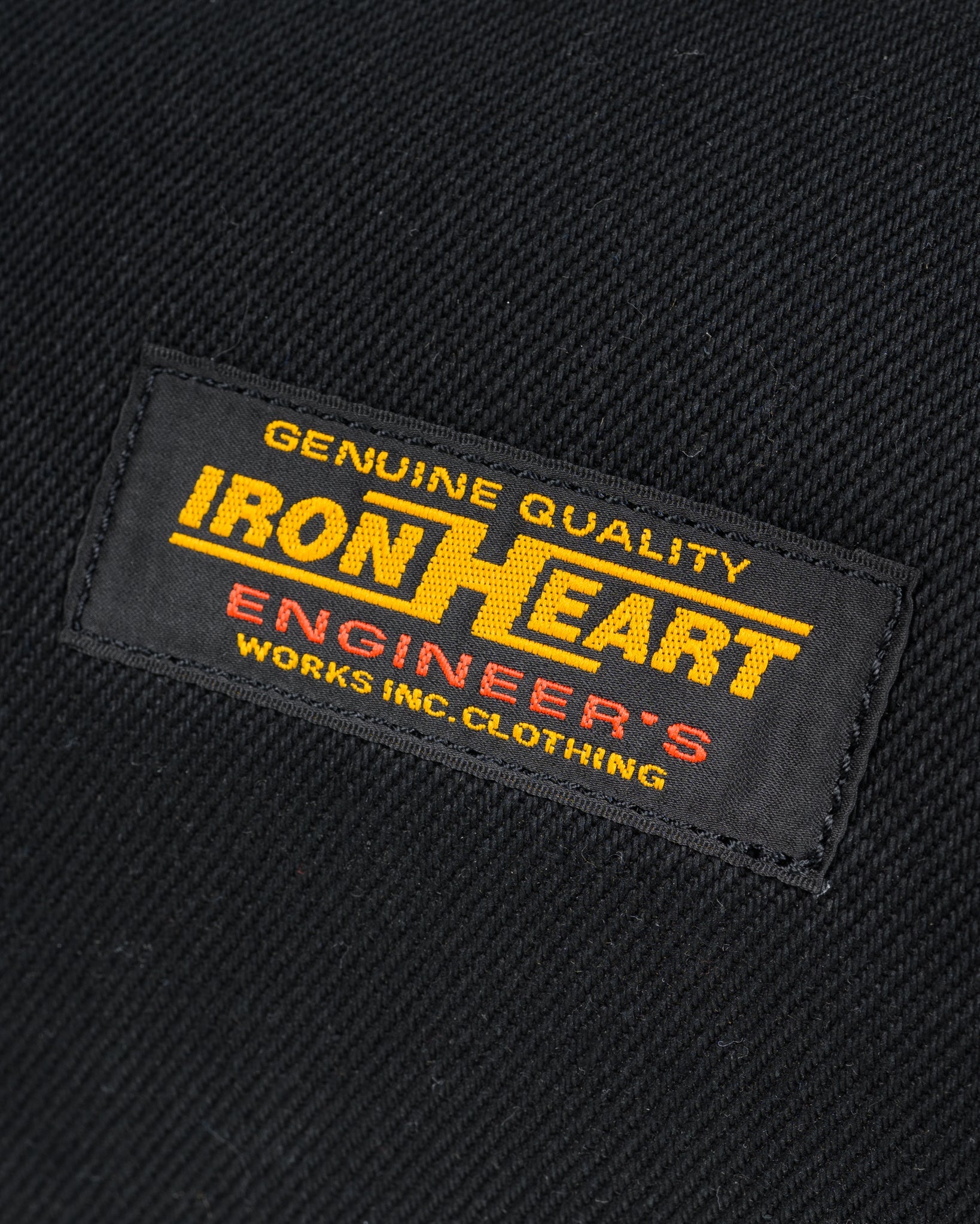 IHE-24-BLK 21oz Denim and Buttero Leather Holdall - BLACK