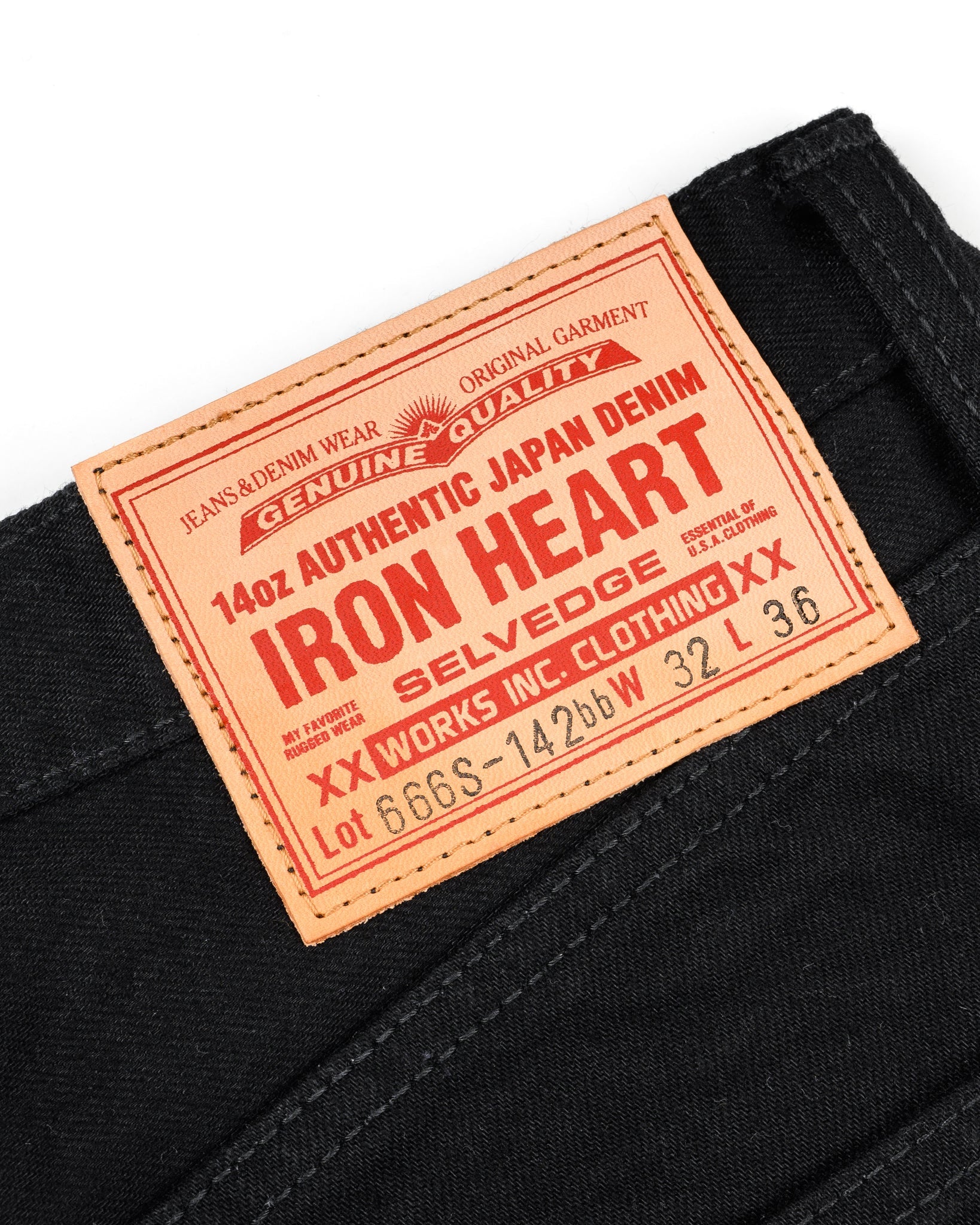 IH-666S-142BB 14OZ - BLACK/BLACK