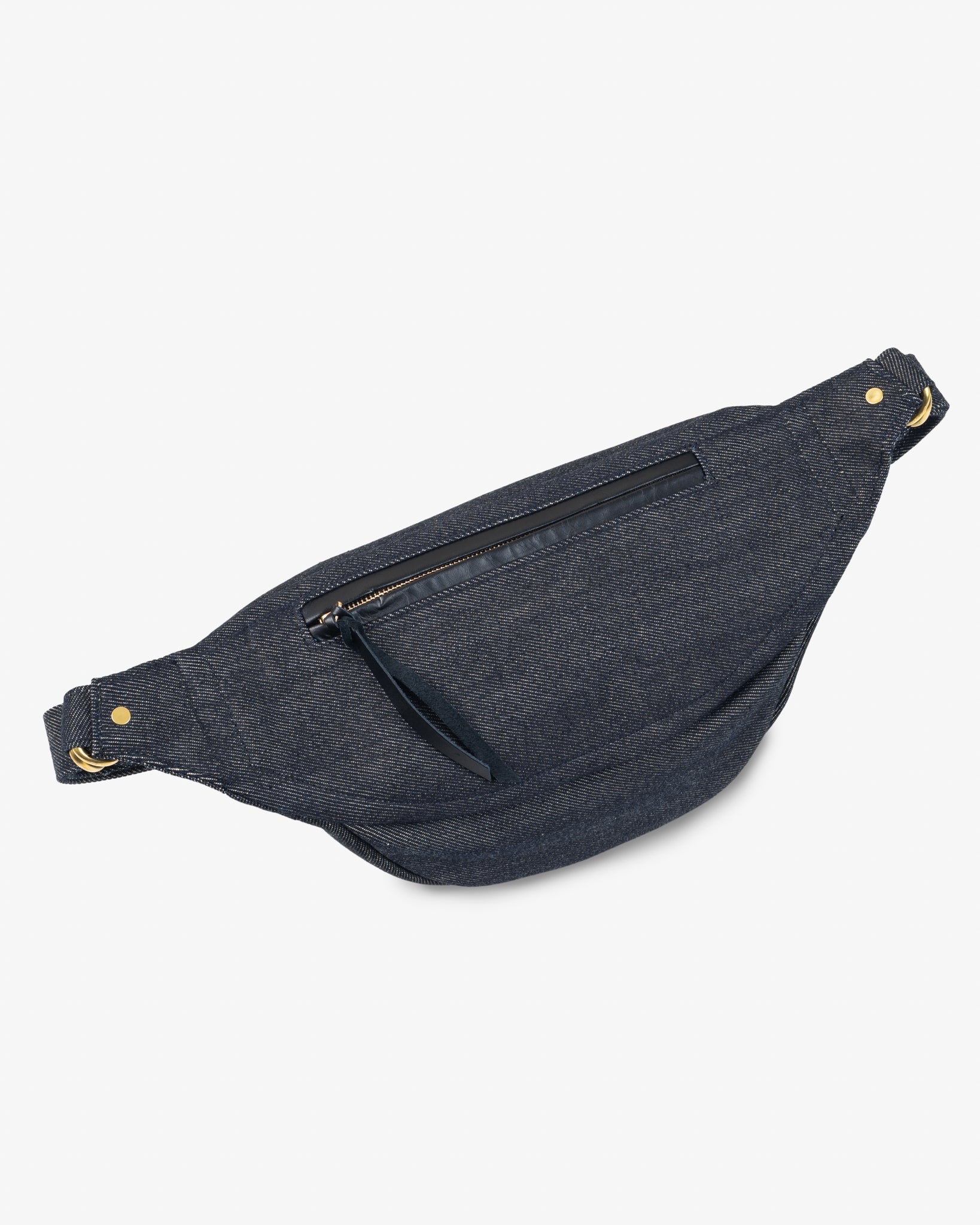 IHE-37-IND 21OZ DENIM WAIST BAG - INDIGO