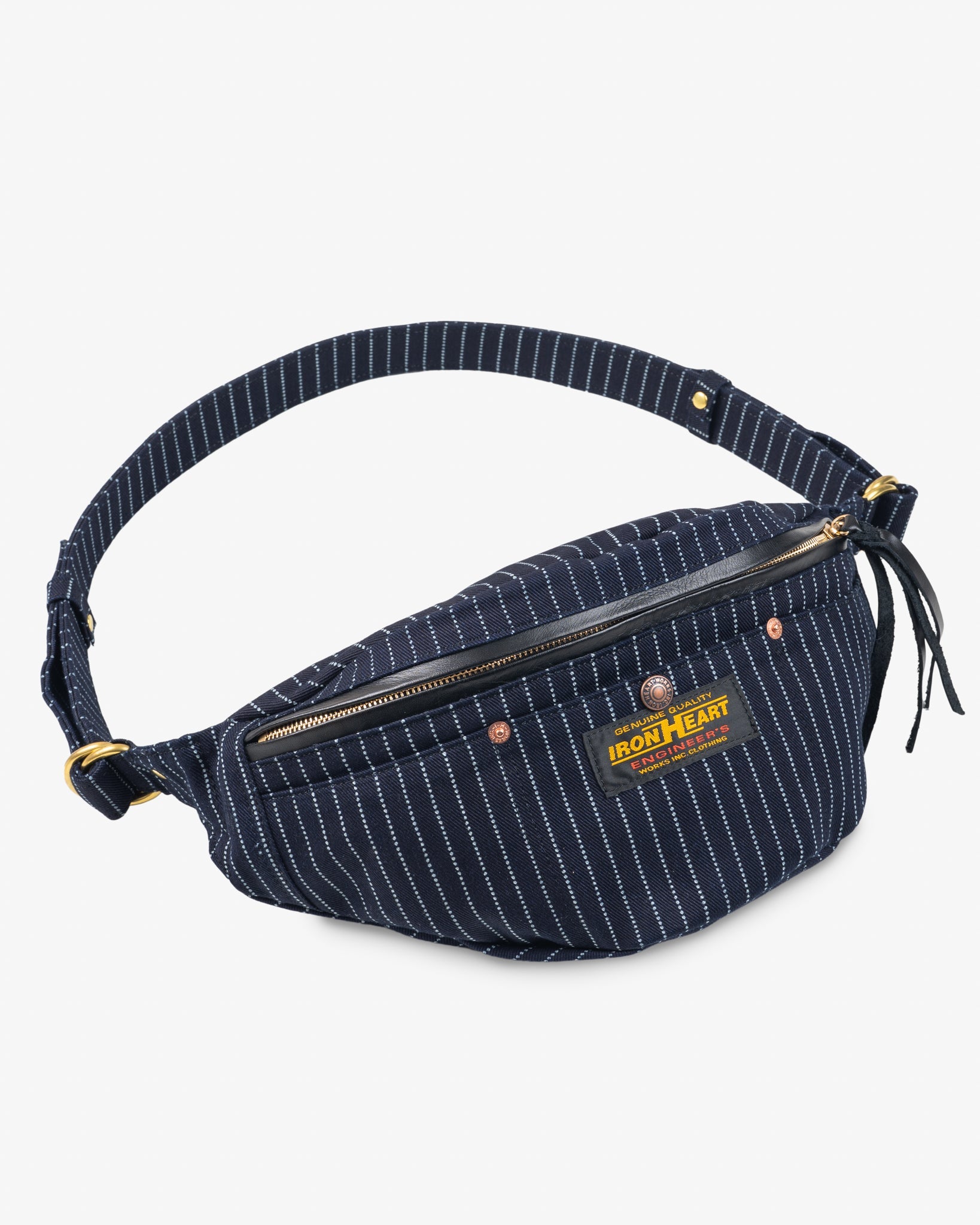 IHE-37-INDW 12OZ WABASH WAIST BAG - INDIGO