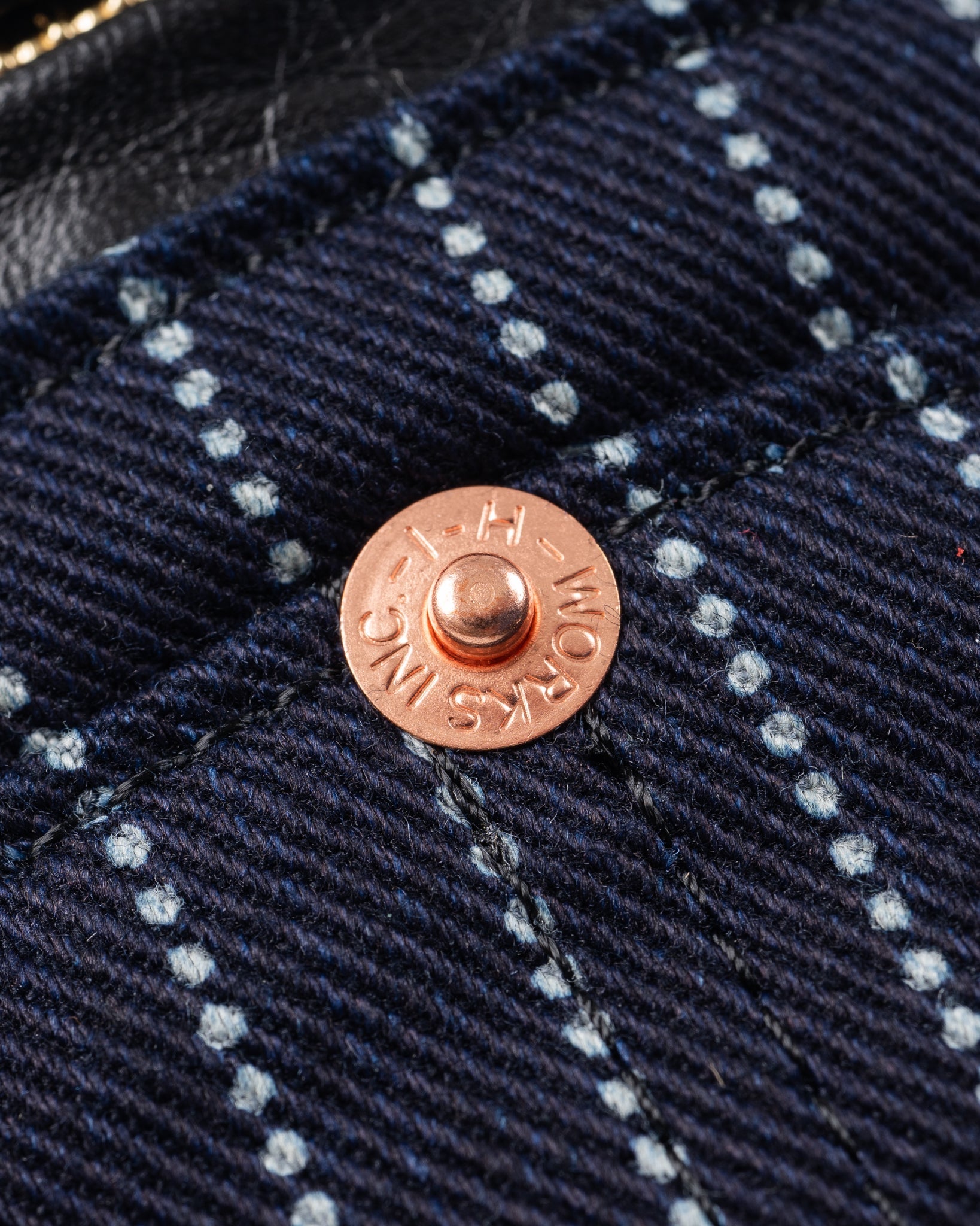 IHE-37-INDW 12OZ WABASH WAIST BAG - INDIGO