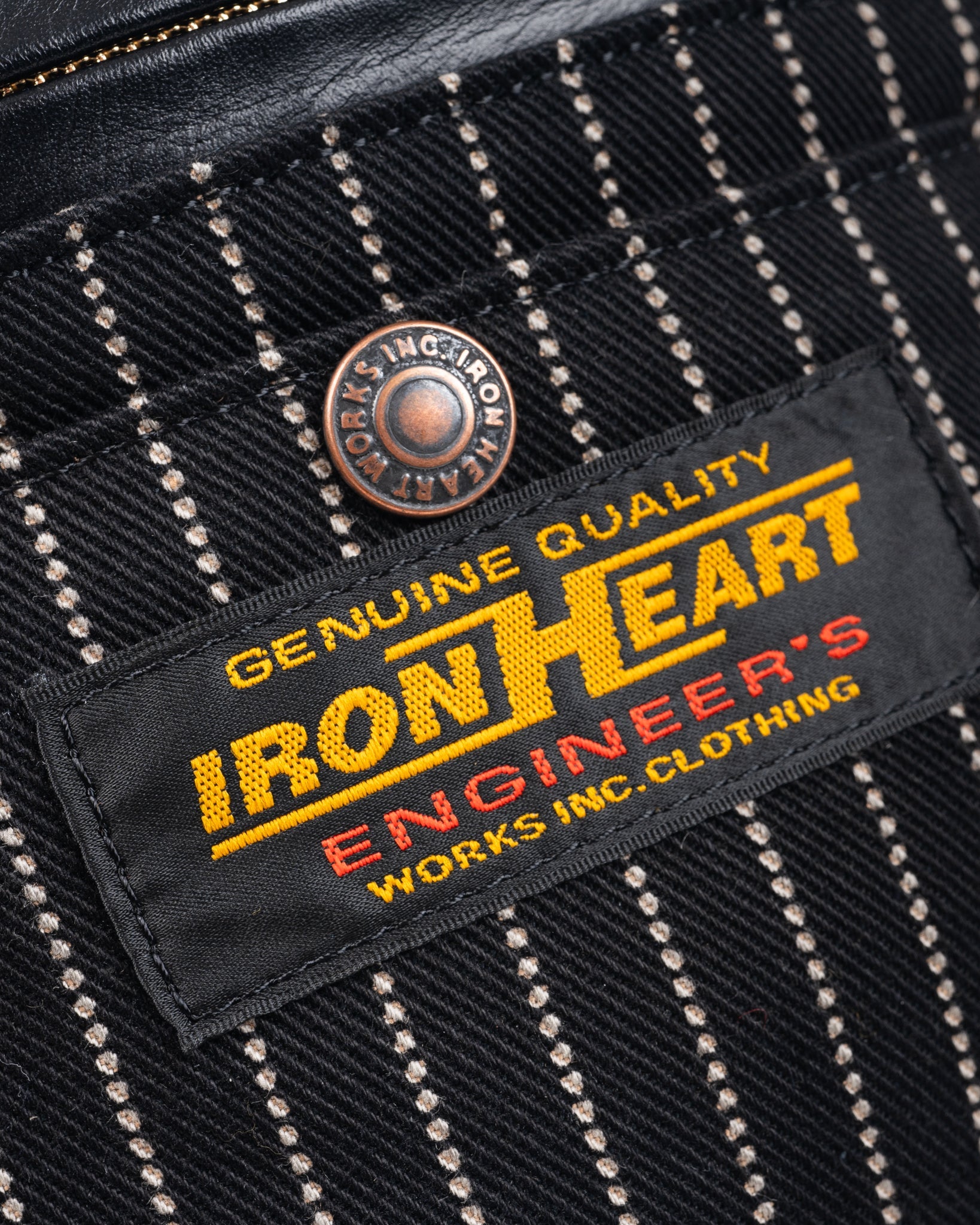 IHE-37-BLKW 12OZ WABASH WAIST BAG - BLACK