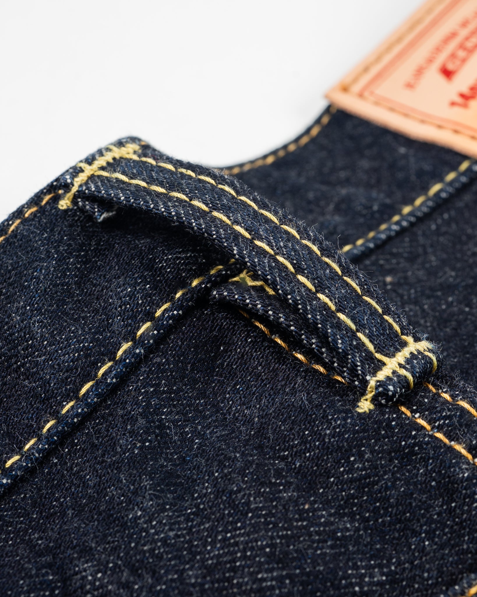 IH-1955S-142 14OZ SELVEDGE DENIM "1955" VINTAGE TAPERED CUT JEANS - INDIGO